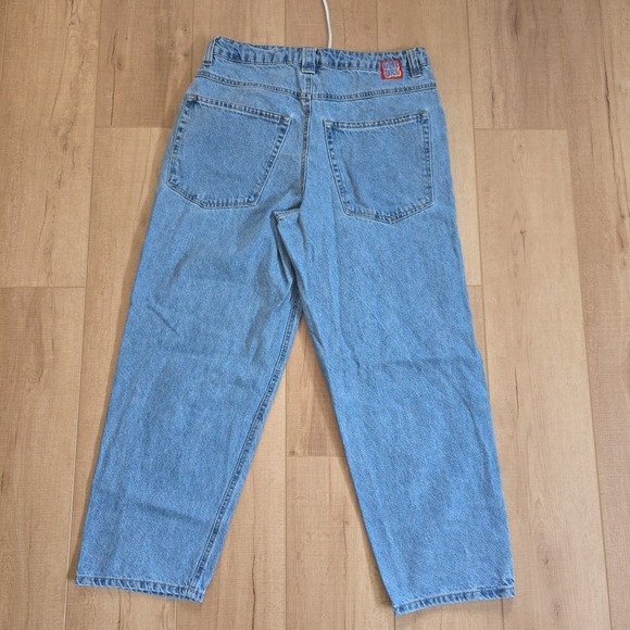 Empyre Jeans Mens 32 Blue Wide Leg Baggy Drawstring Skater Grunge Denim Y2K - Picture 5 of 8